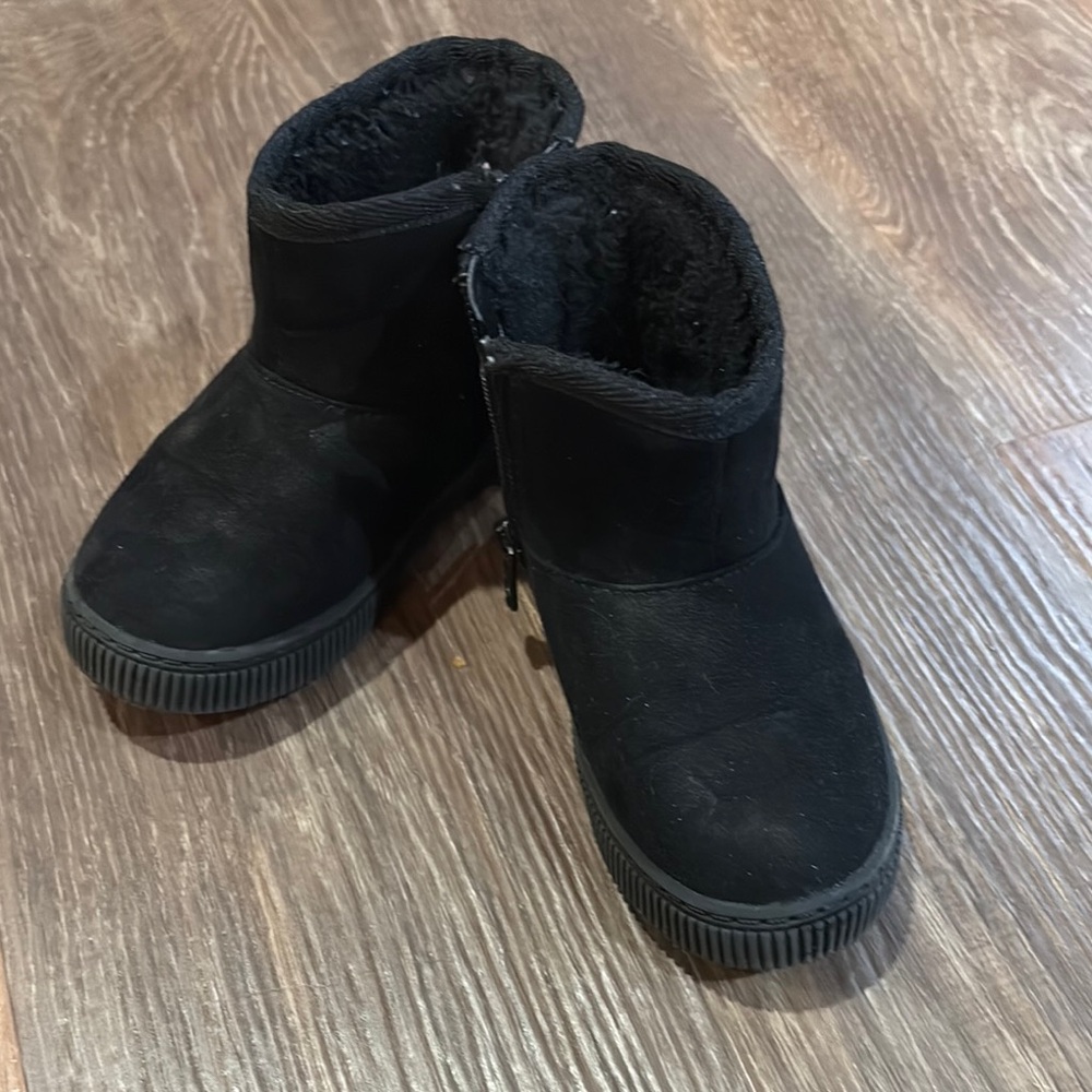 Cat & Jack Black Boots Durable Stylish Footwear